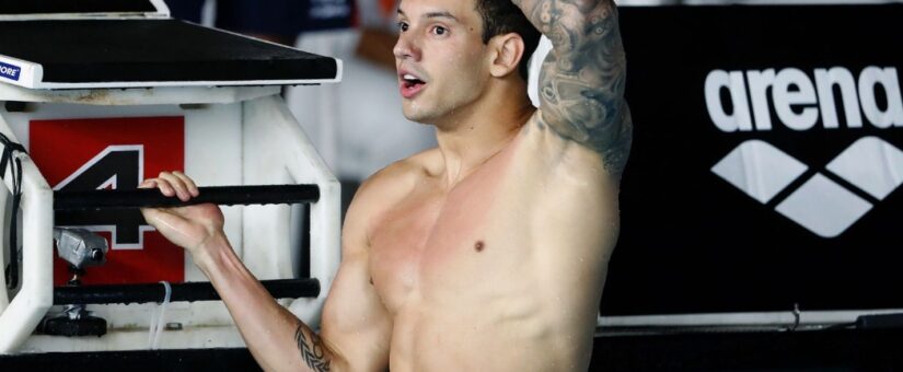 A ARENA DÁ AS BOAS-VINDAS AO NADADOR BRASILEIRO GUILHERME CARIBÉ AO SEU TIME DE ATLETAS